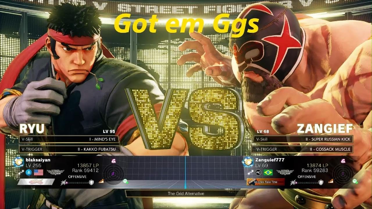 STREET FIGHTER V: blaksaiyan vs Zanguief777 - Gocha b...