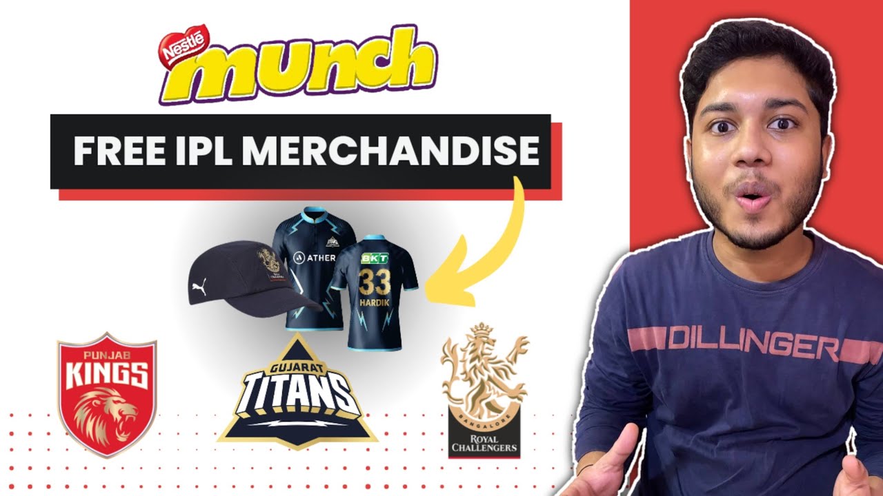 Munch Free IPL Merchandise Loot Offer | Score Runs And Get Free Tshirt, Cap