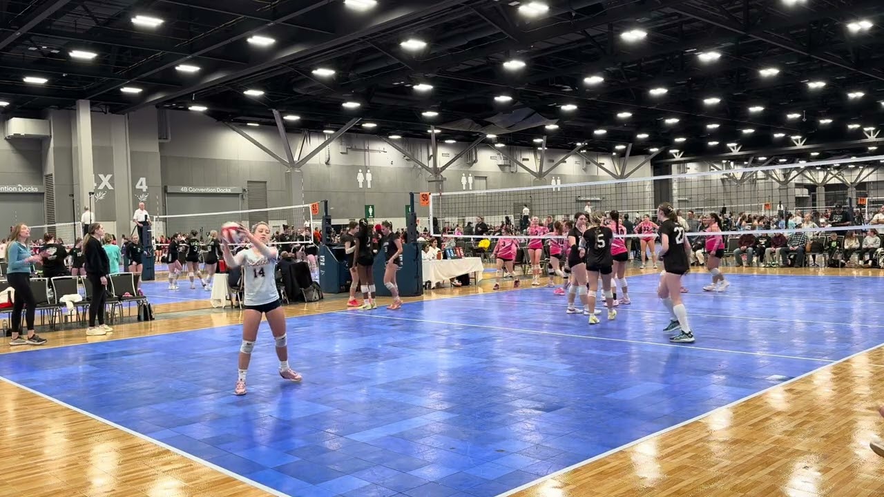 MEQ day 3 game 1 set 1.  Won 25-23