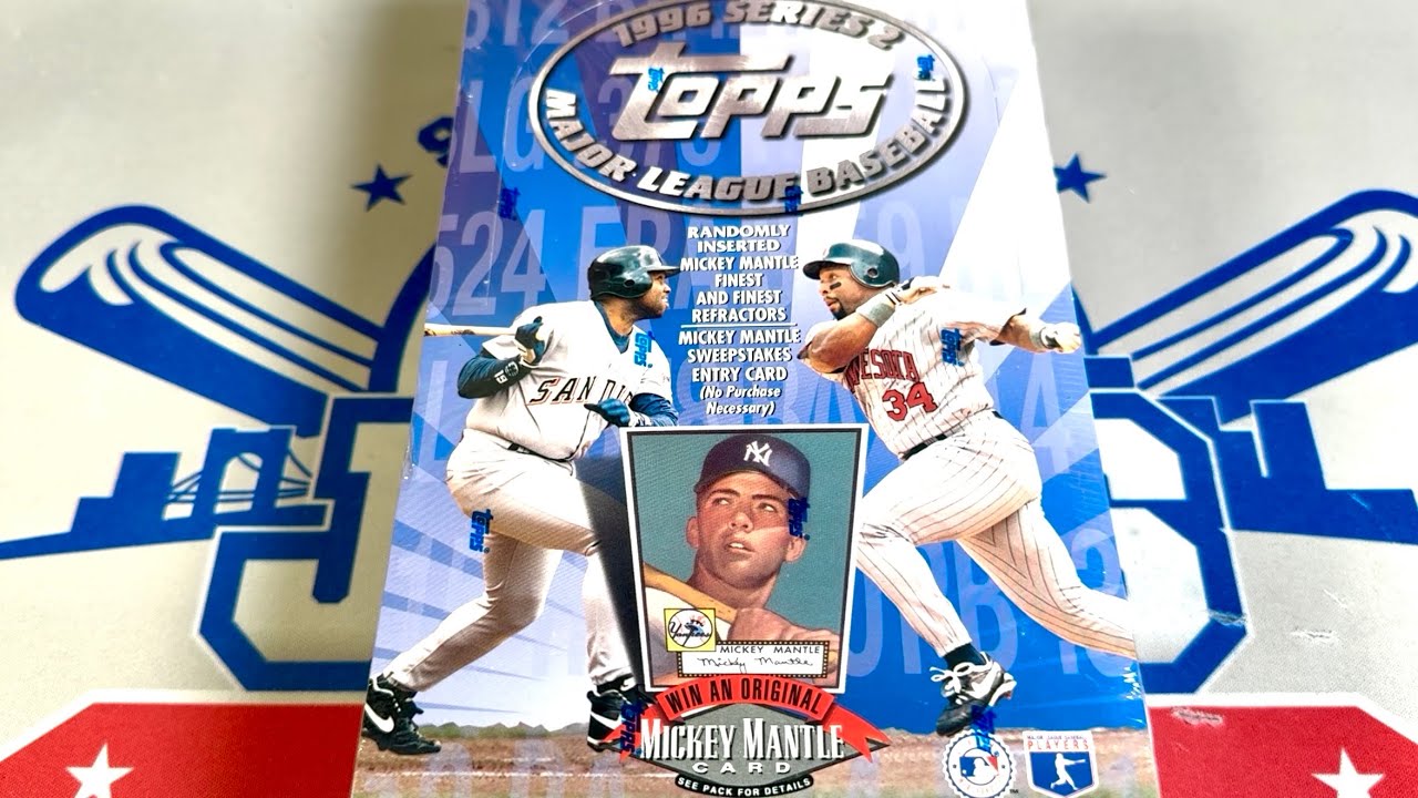 MANTLE HUNT!  1996 TOPPS SERIES 2 HOBBY BOX!
