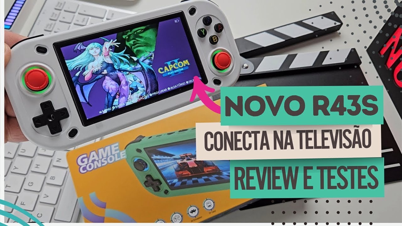 NOVO CONSOLE PORTÁTIL R43S Será o MELHOR Para Conectar Na TELEVISÃO?