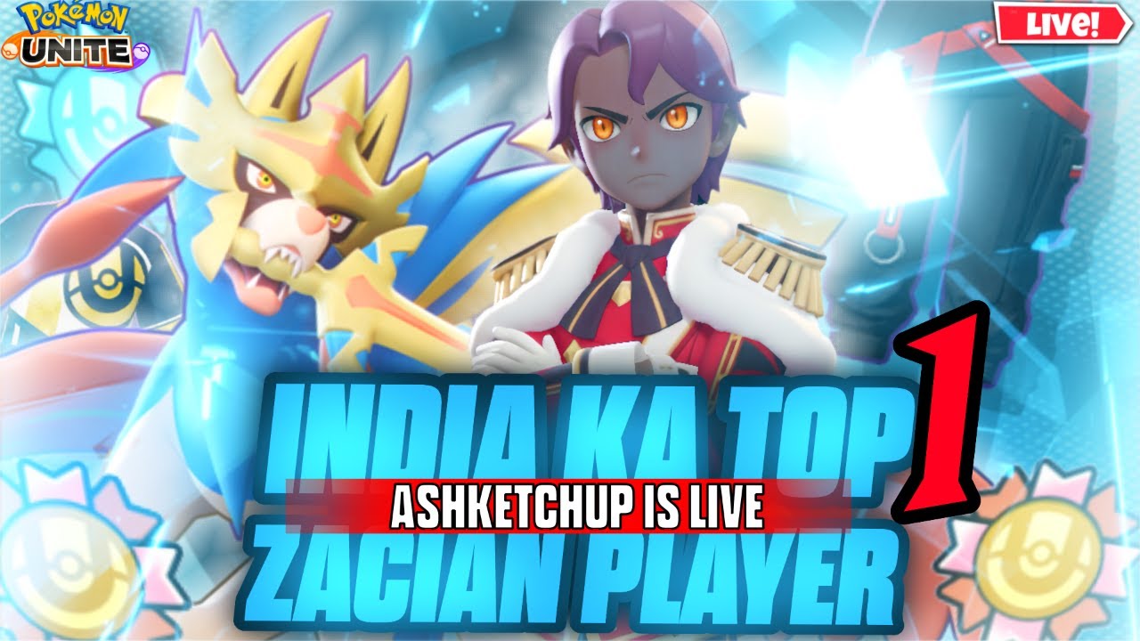 Global Top 8 Zacian Player Is Live Pokemon Unite Rank Up