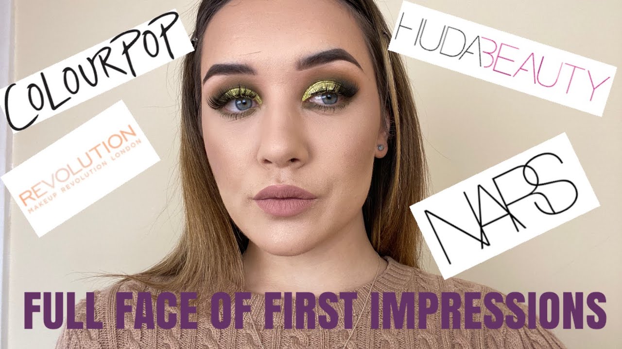 FULL FACE OF FIRST IMPRESSIONS #fullface #firstimpressions #greenmakeup