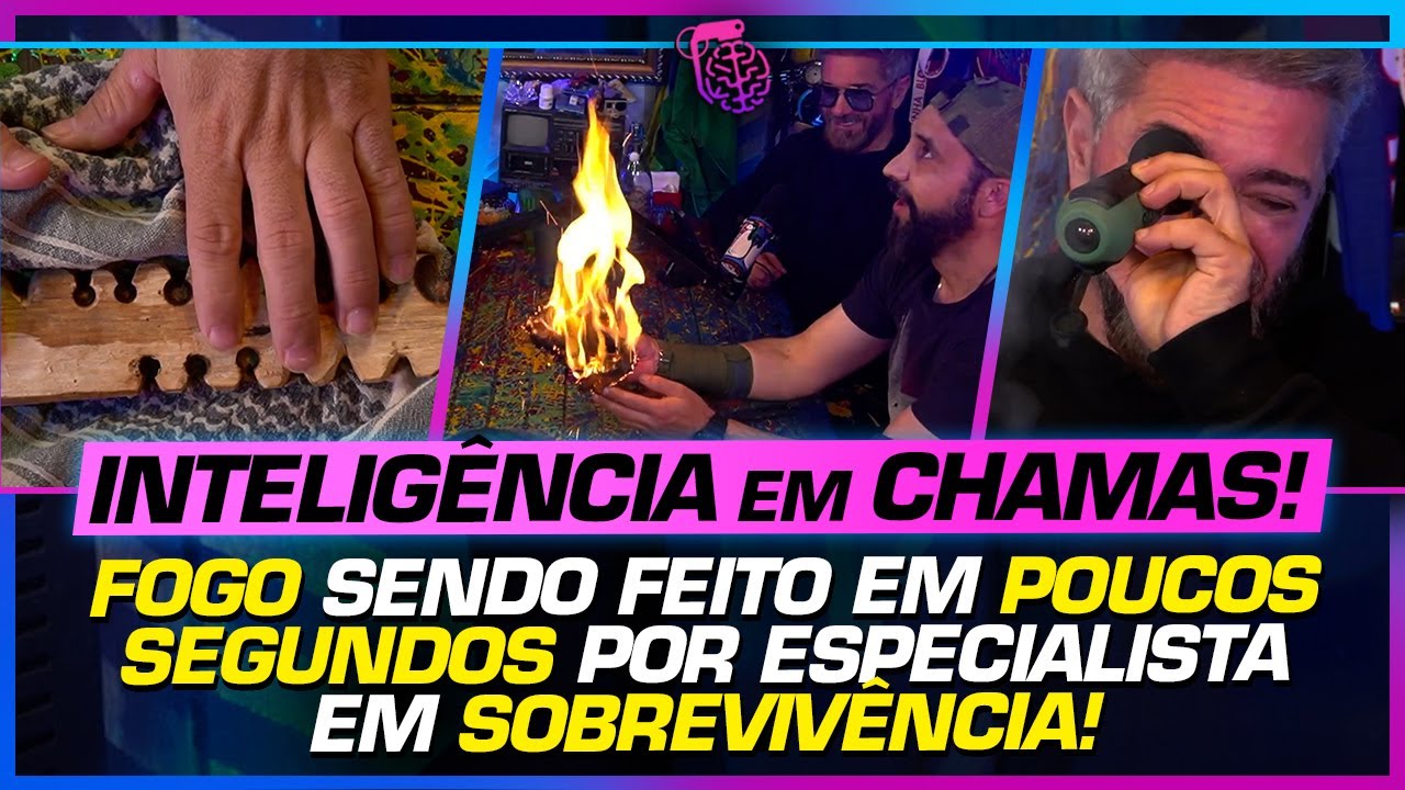 ESPECIALISTAS em SOBREVIVÊNCIA FAZEM FOGO AO VIVO no ESTÚDIO