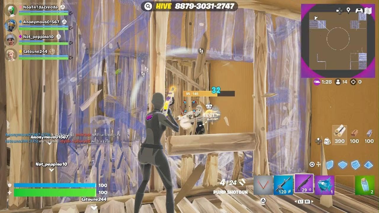 Fortnite 4v4 box PvP part 9