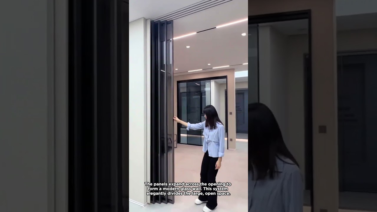 Innovative Concealed Folding Partition System