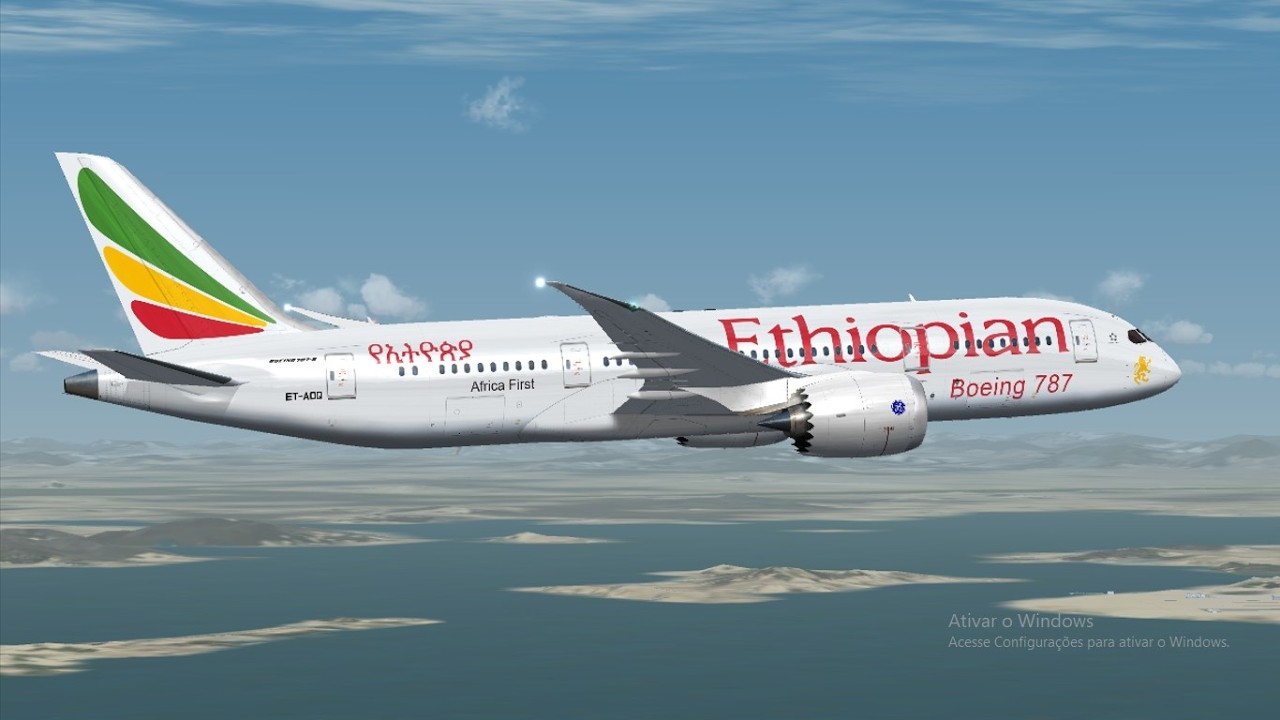 [FSX] Boeing 787-8 Ethiopian Airlines | São Paulo (GRU) - Seoul (ICN) via Addis Ababa (ADD)