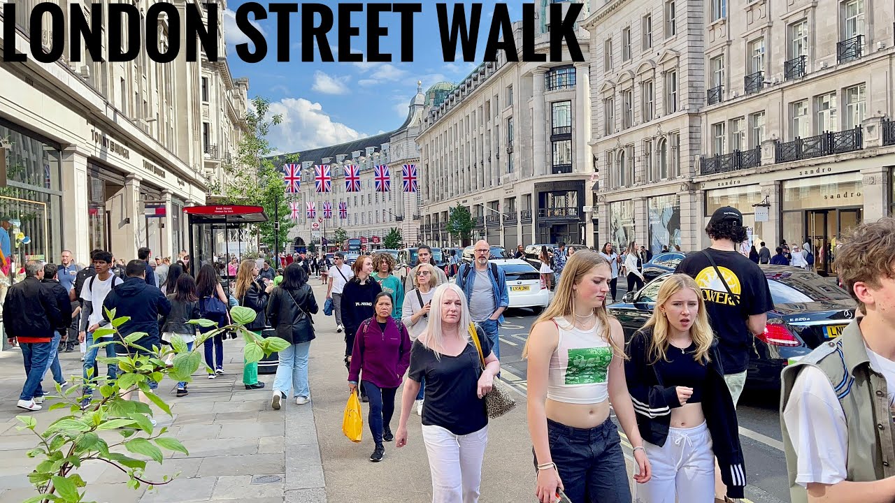 London Walk | Central London Street walk in Summer Regent Street, Covent Garden, Soho, Seven Dials