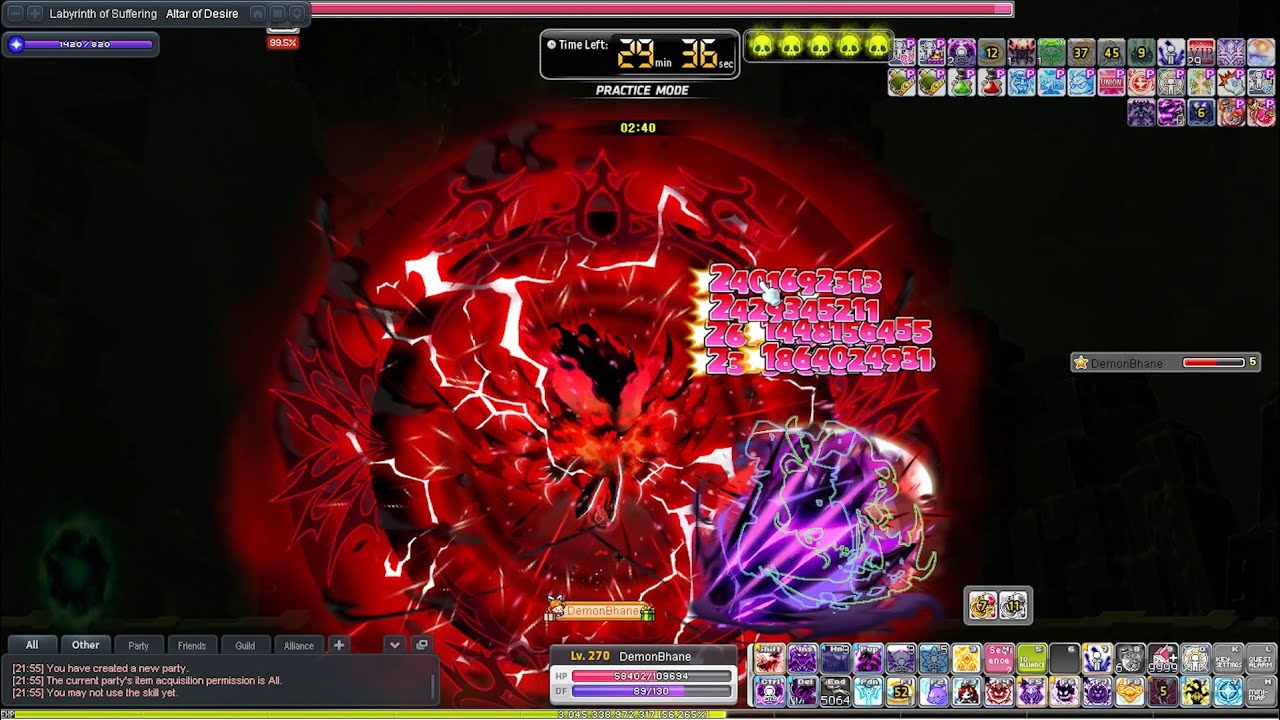 [Maplestory] 27m CP Demon Slayer Normal Heretic/Verus Hilla Solo (CHALLENGER WORLD)