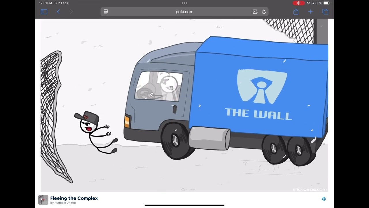 Henry Stickmin fleeing the complex 