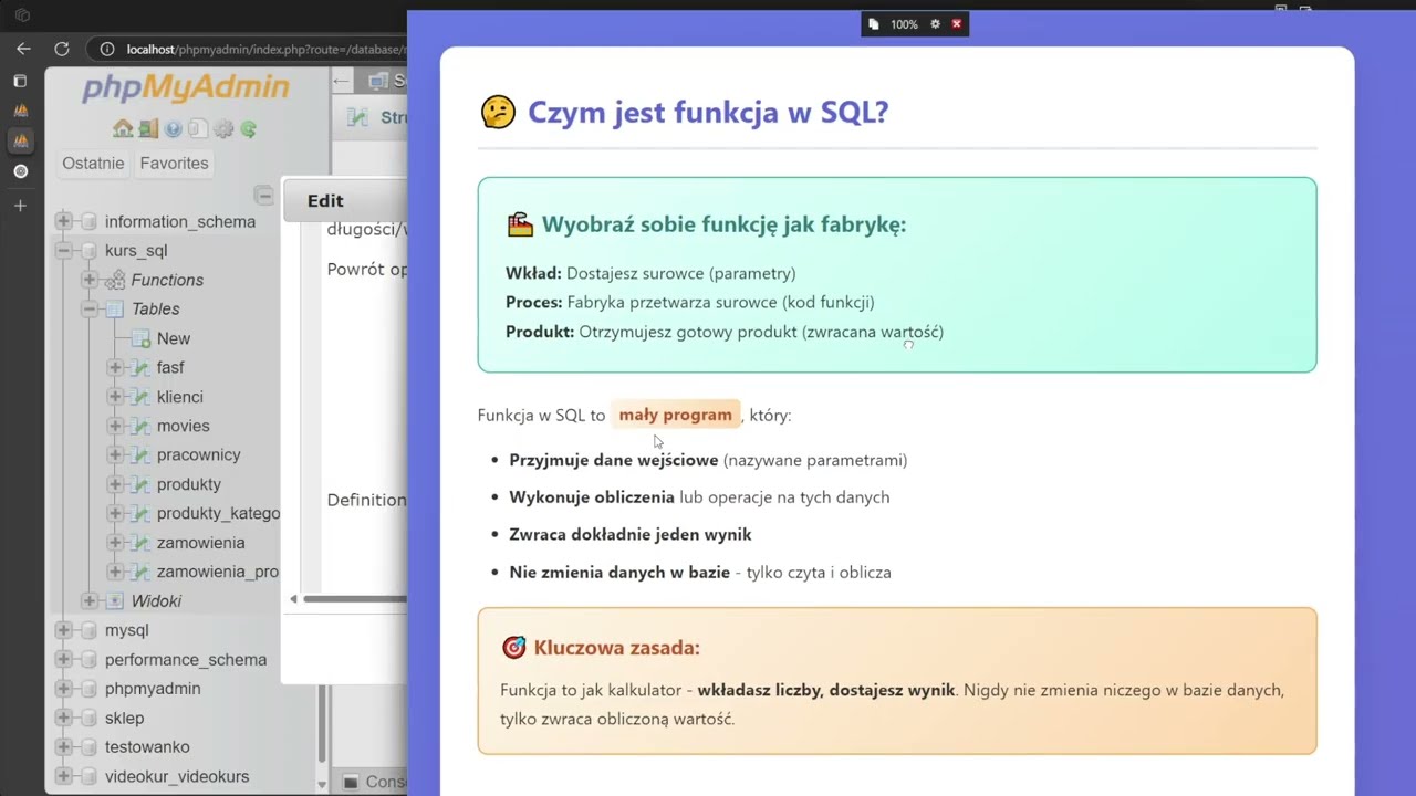 Twoje pierwsze funkcje SQL krok po kroku!