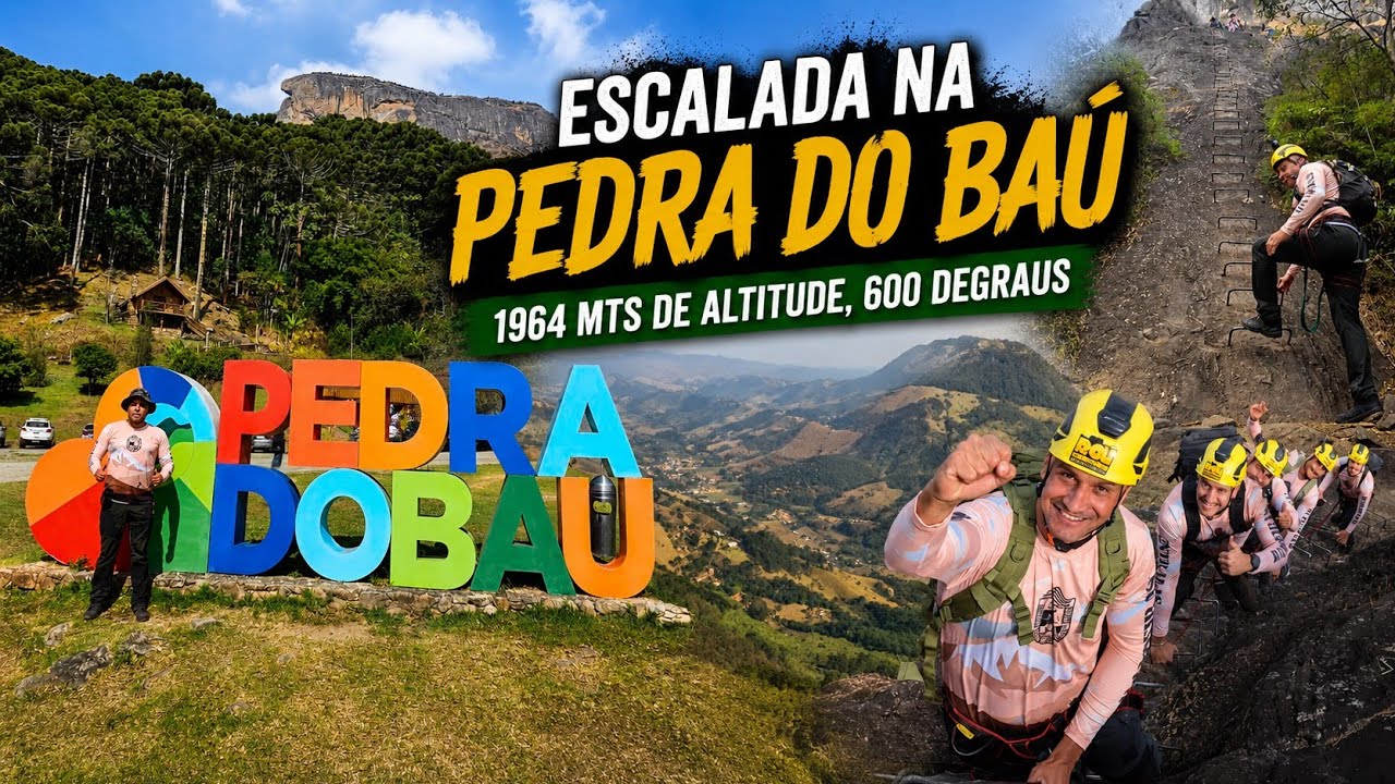 Escalada na Pedra do Baú 🧗‍♂️ | 1964m de altura, 600 degraus e uma vista surreal!