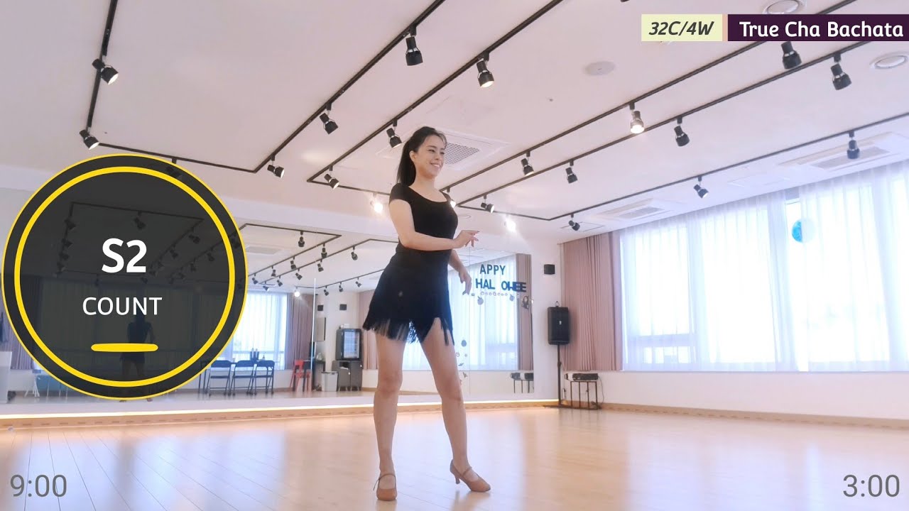 👢Count & Practice -True Cha Bachata Line Dance|트루차바차타32C/4W|Beginner