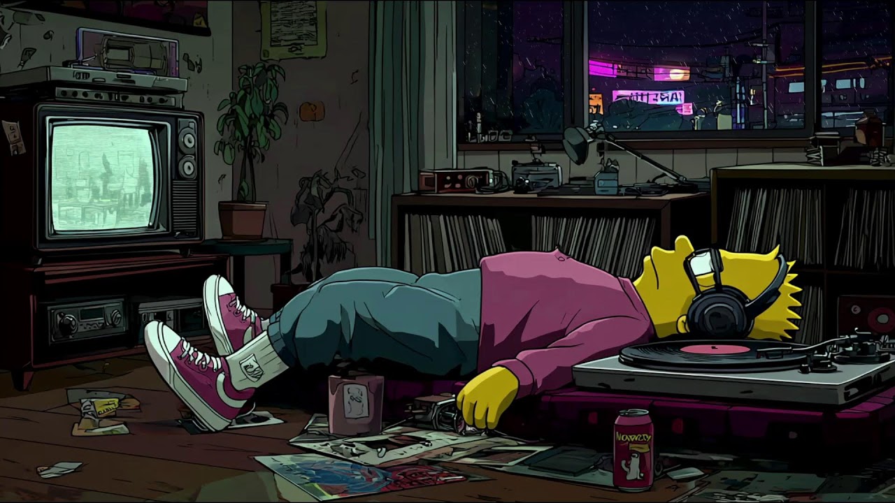 Lofi para Noites de Código 💻 Concentração Profunda com os Simpsons
