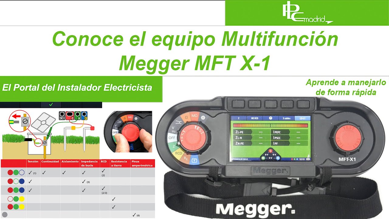Conoce el Equipo Multifunción MFT X-1 de Megger. Te enamorará