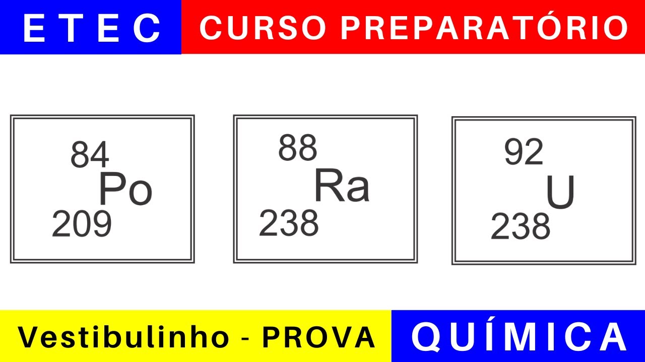 ETEC 🎯 Vestibulinho 2025/2026: o que Estudar para a Prova da ETEC em QUÍMICA @BoraETEC