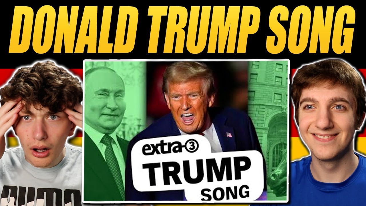 Americans React to German Donald Trump Diss Song! | Americans React to Extra 3