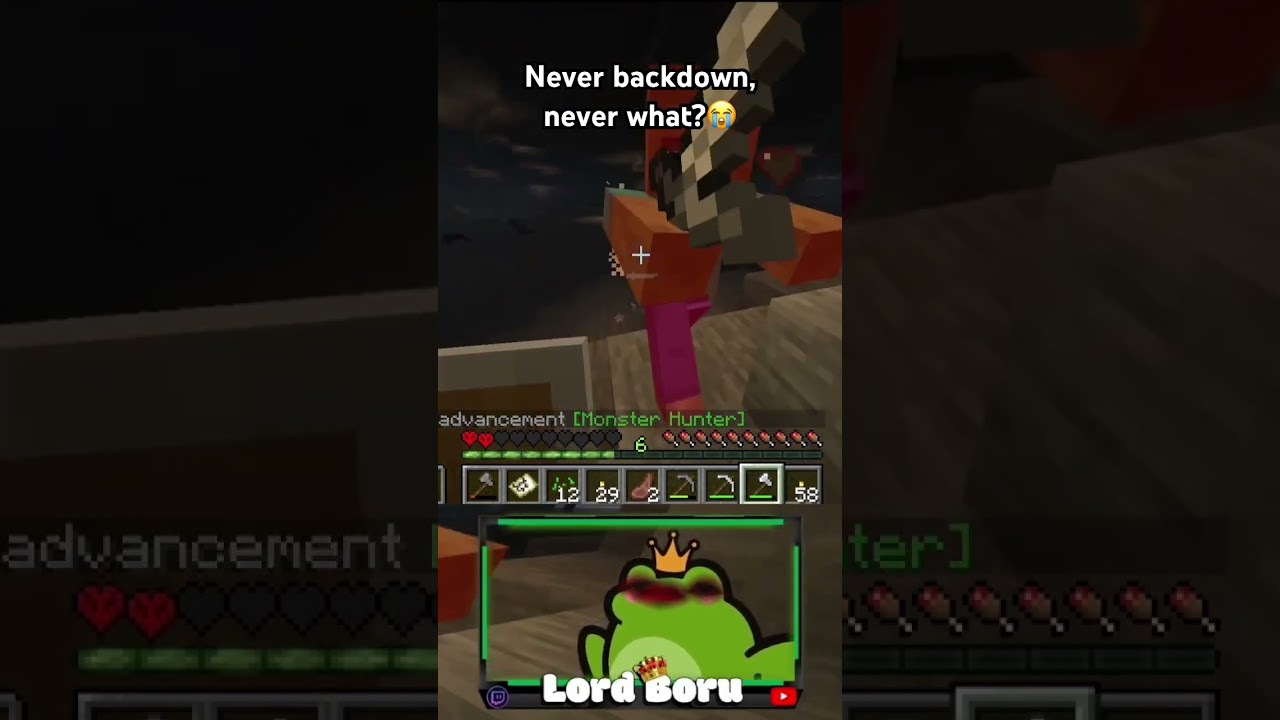 Nigdy się nie wycofuję, nigdy co???🐀 #minecraft #memy #szorty