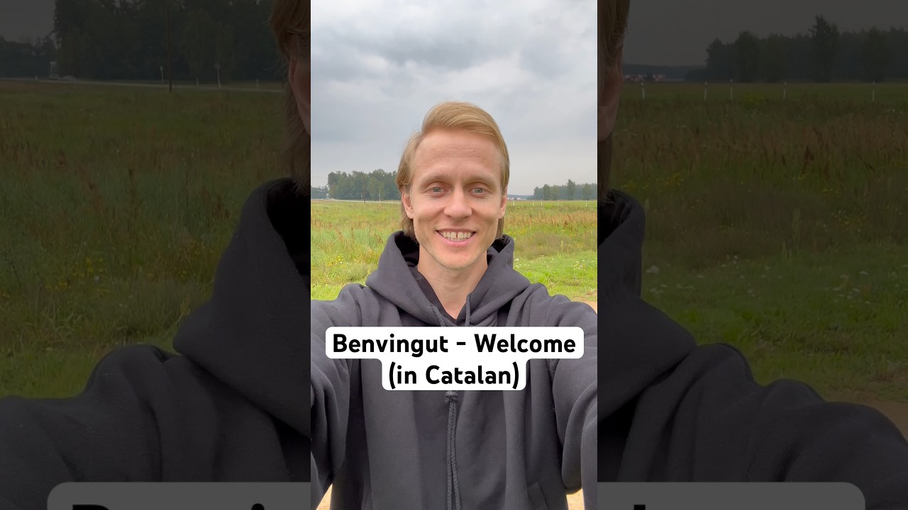 Welcome in Catalan - Benvingut. #goldenhourhabits #languagelearning #catalan
