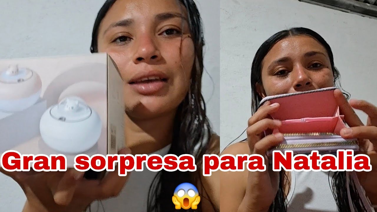 El Amante De Natalia le envío este gran regalo 😱 solo de marcas caras 😱