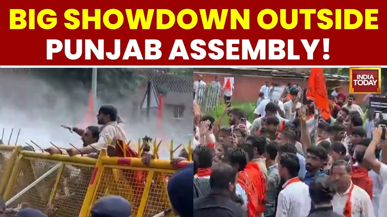 Punjab Paper Leak Row: ABVP Protest Outside Assembly, Police Use Water Cannons In Chandigarh
