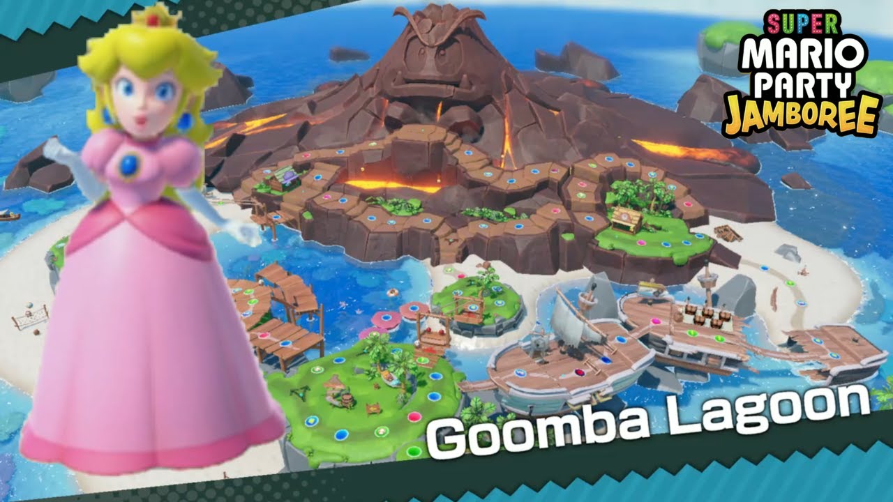 Super Mario Party Jamboree Goomba Lagoon Peach Vs Wario Goomba Mario Gameplay