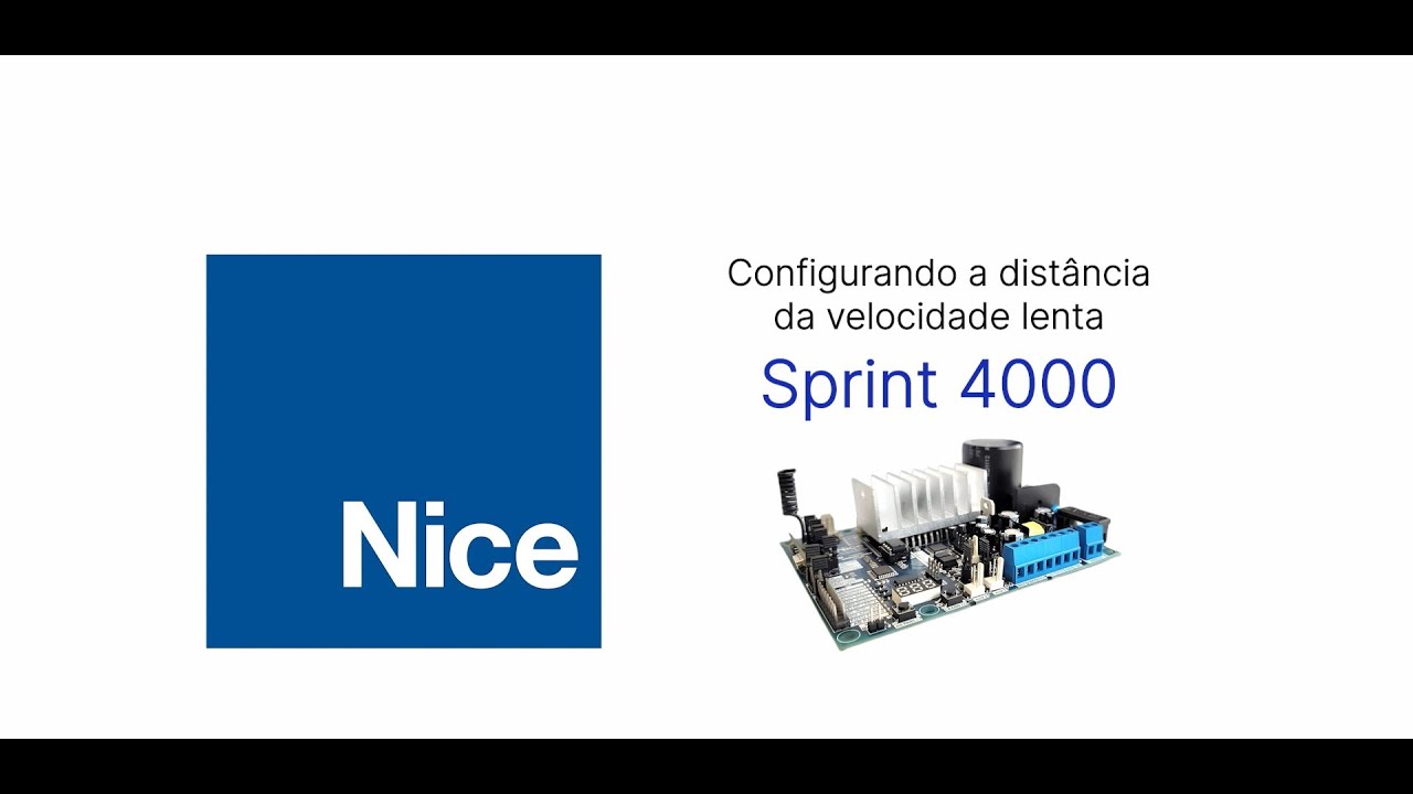 Automação | Sprint 4000 | Configurando a distancia da velocidade lenta