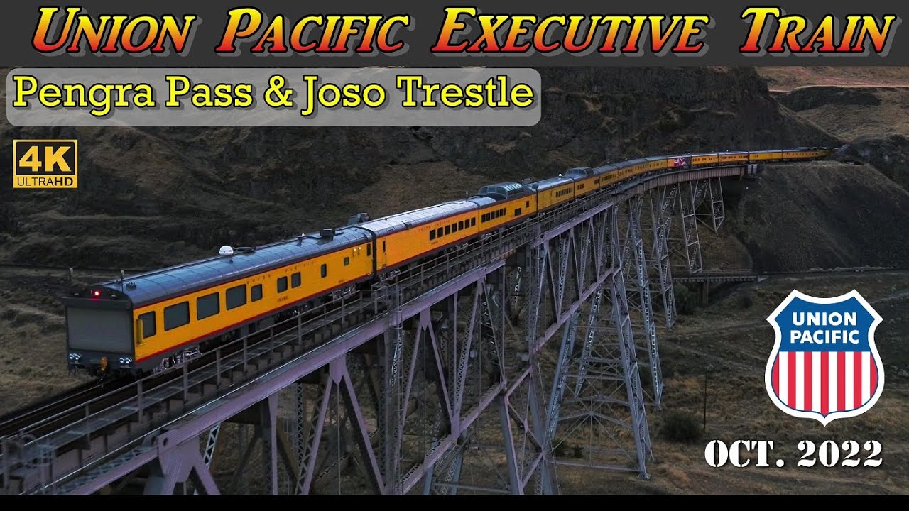 Special Executive Union Pacific Train | Pengra Pass & High Joso Trestle | Oct. 2022 | DJI Inspire 2