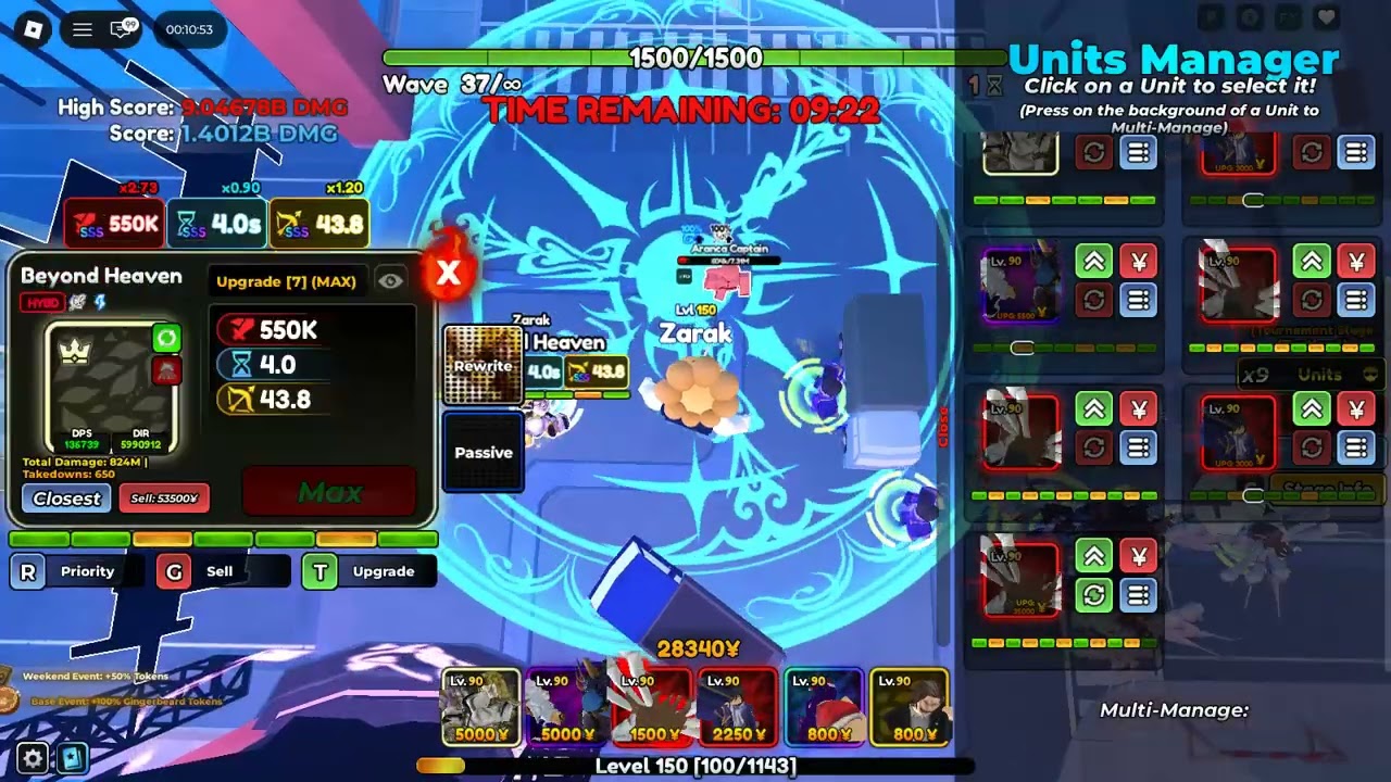9b+ dmg Anime Crusaders Tournament#17 Traitless