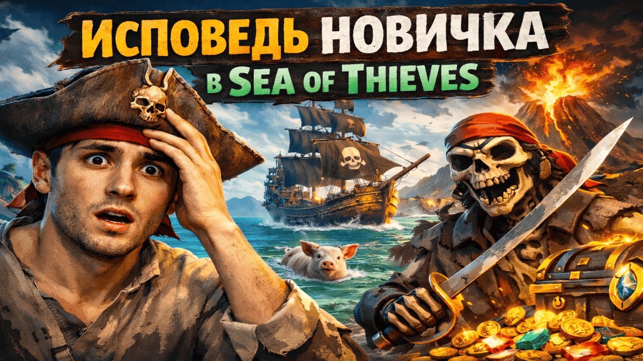 Моя пиратская исповедь! История новичка в Sea of Thieves