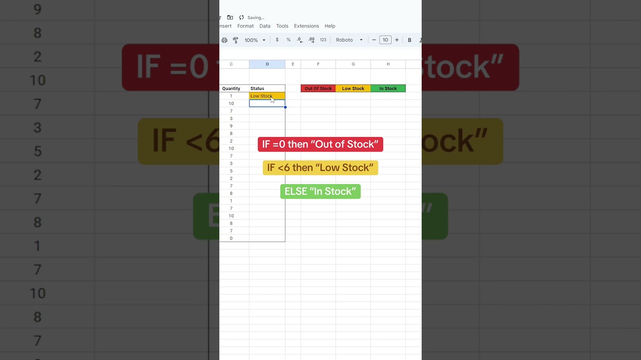 How to make an Inventory Tracker in Google Sheets ☺️ Comment &ldquo;HABIT&rdquo;