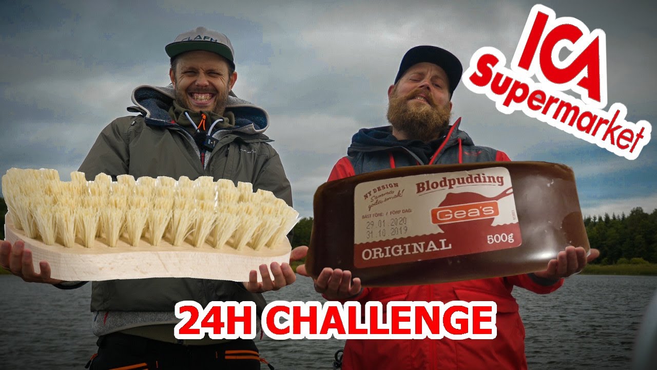 Fiske challenge - Tävla i betesbygge ? Vi gör beten och fiskar gädda med produkter från ica?!