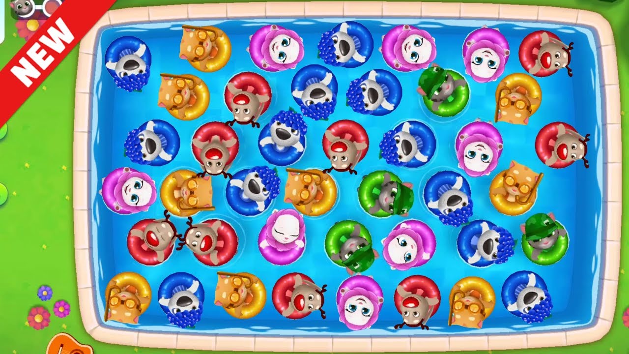 TALKING TOM POOL NEW SPRING QUEST UPDATE LEVEL 15 - 30