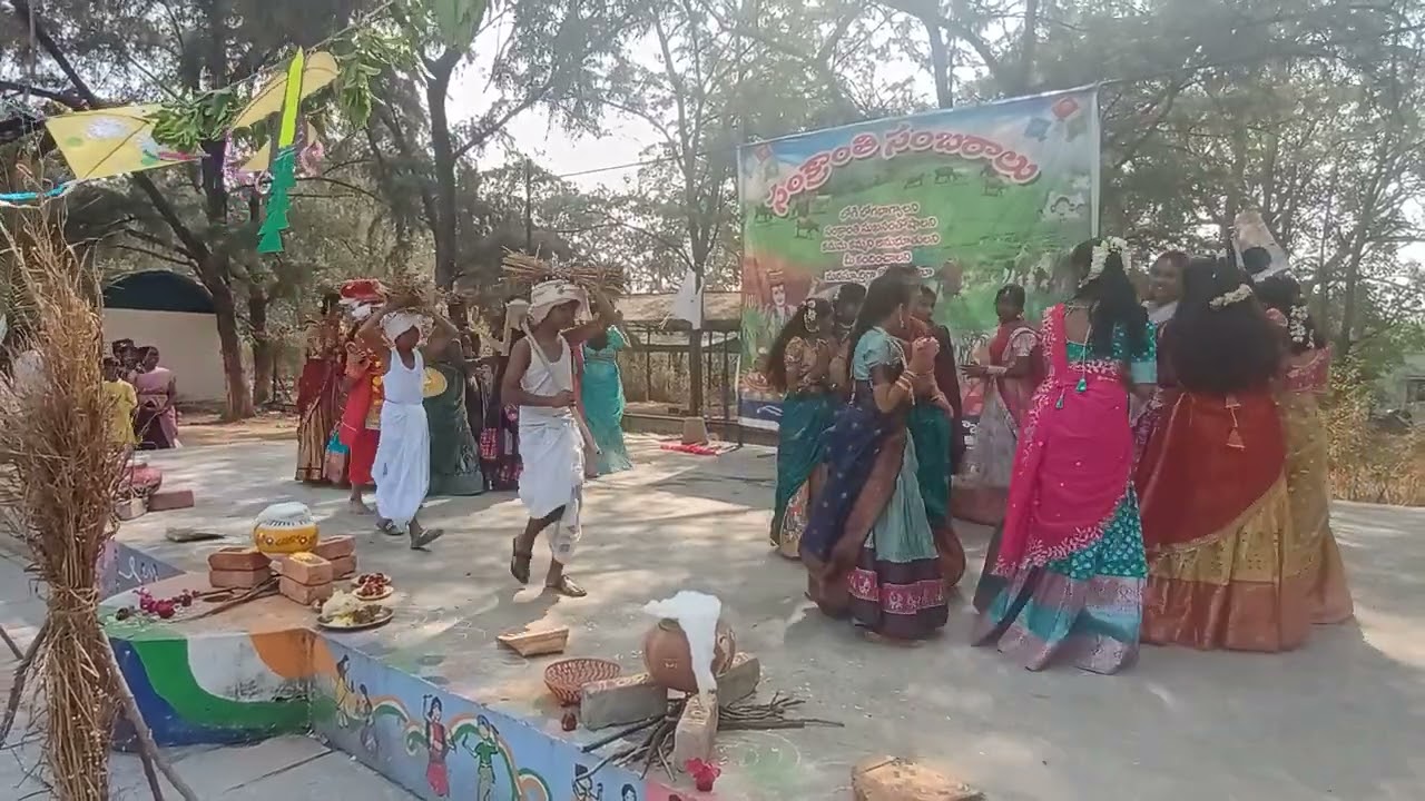 Sankranti celebrations at U H Campus School