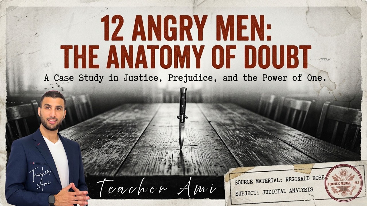 12 Angry Men by Reginald Rose | שניים עשר המושבעים | סיכום למבחן 📚 | Teacher Ami