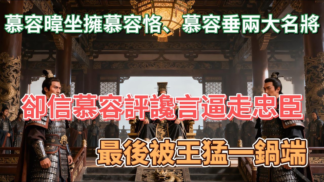 慕容暐坐擁慕容恪、慕容垂兩大名將，卻信慕容評讒言逼走忠臣，最後被王猛一鍋端？