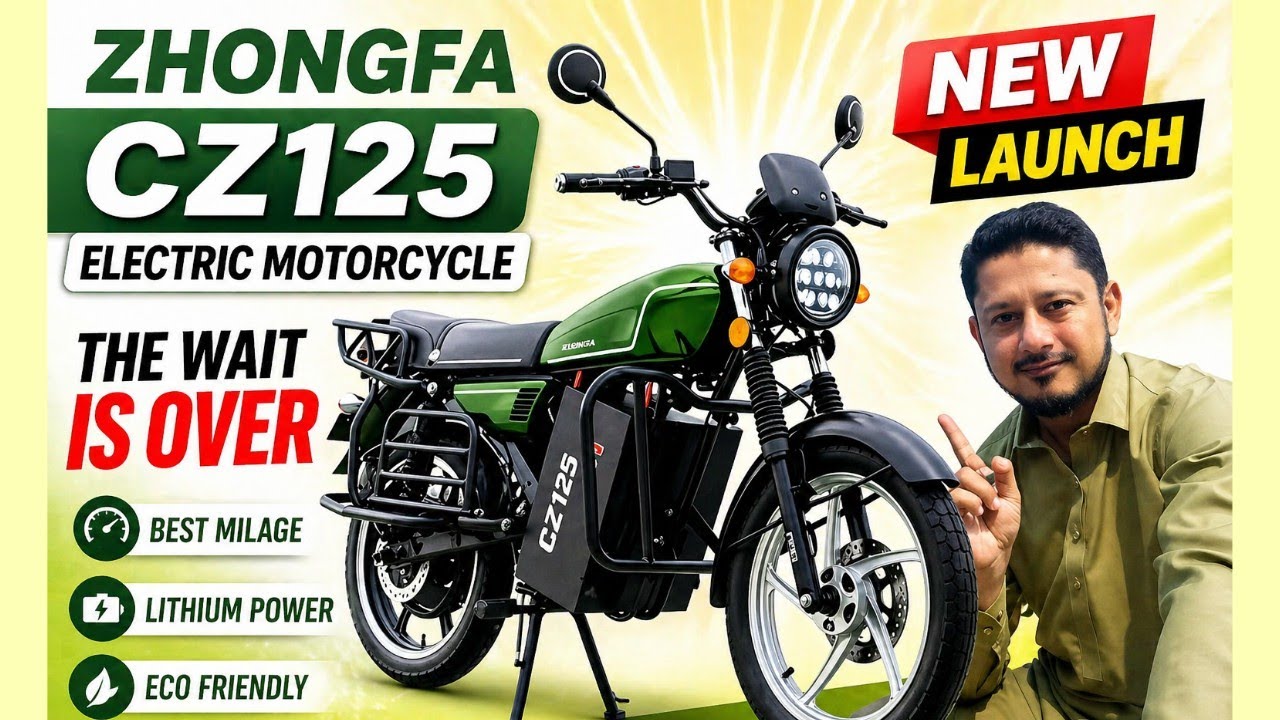 Zhongfa CZ125 Electric motorcycle | New Launch best Milage | Lithium Power with Three Years warranty