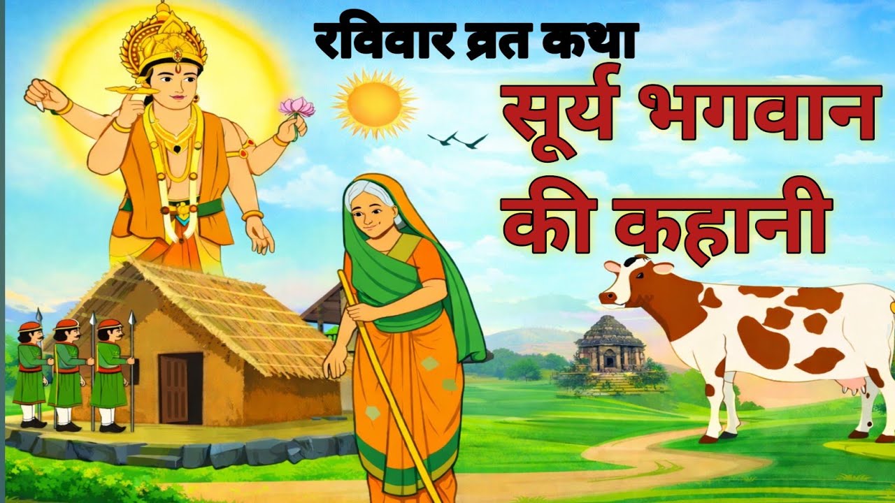 रविवार व्रत कथा । भगवान सूर्य देव की पौराणिक कथा। Ravivar vrat katha.Surya Bhagwan ki poranik kahani