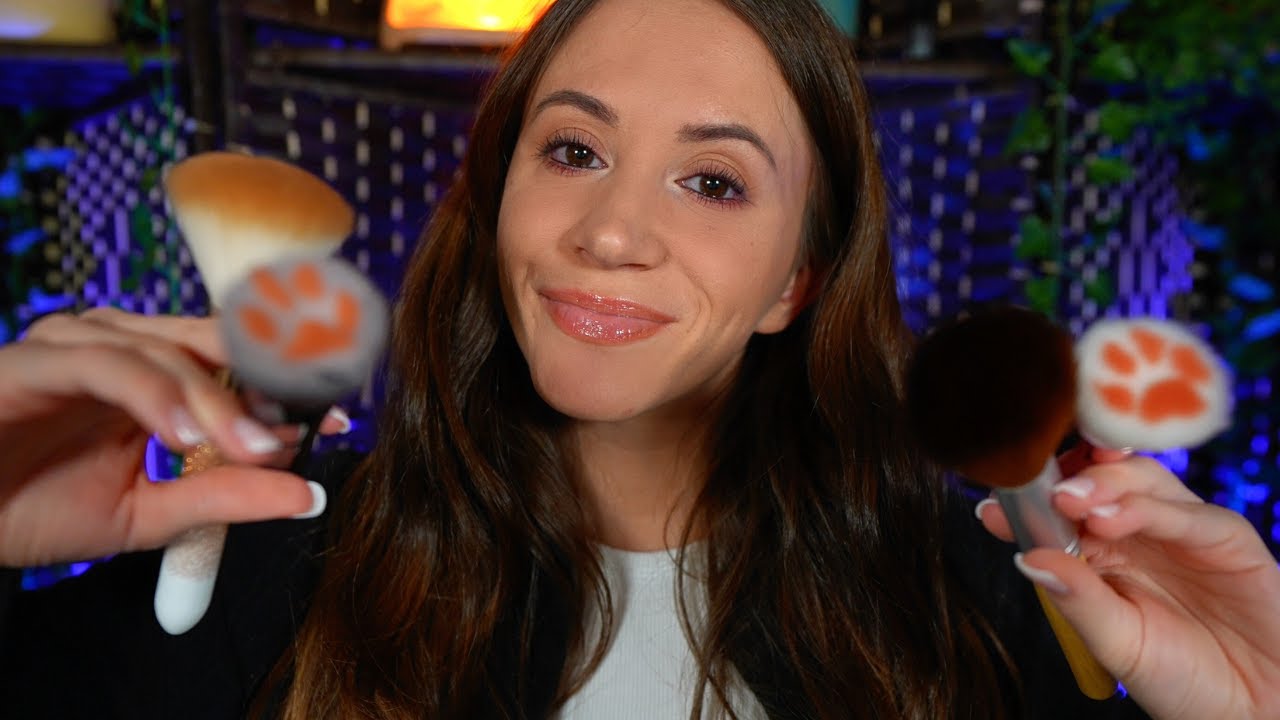 ASMR Relaxing Whisper Ramble With Mic Brushing 💤
