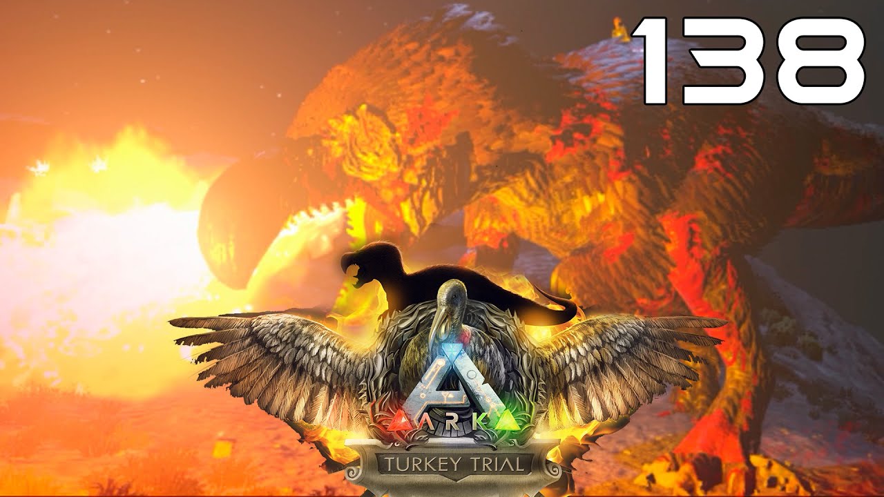 ARK Survival Evolved [#138] Turkey Trial - DodoRex vs Giganotosaurus, Chieftan Hat Skin, Wishbones