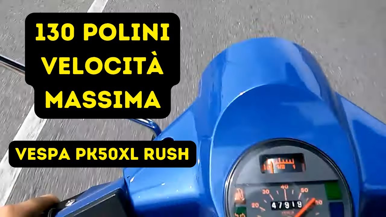 Vespa PK50 XL Rush 130 Polini On Board Camera HD