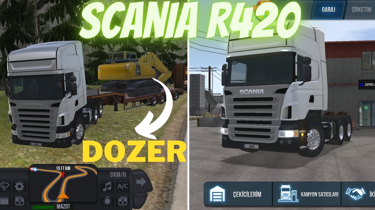 ÇAPARGAME GURURLA SUNARR~SCANİA R420~IRAKTAN İSTANBULA DOZER TAŞIYORUZ(Truck simülatör ultimate)