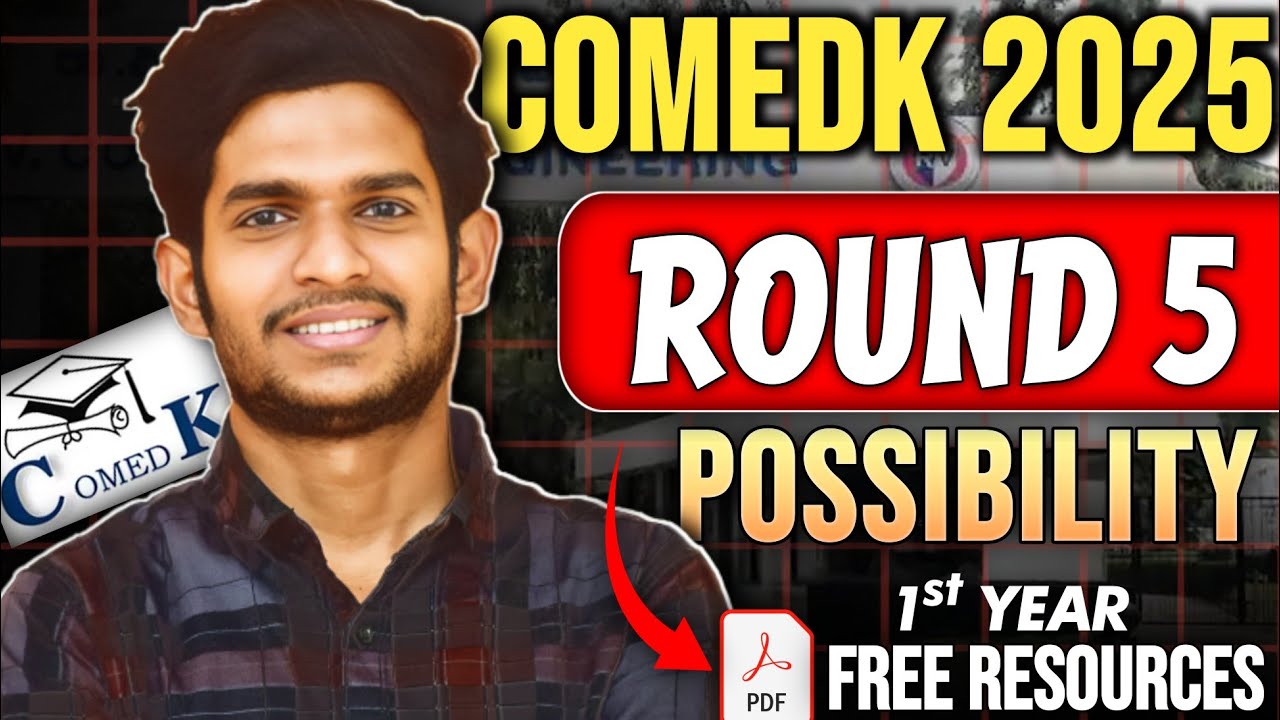 COMEDK First Roadmap 2025 | 4th Round Cutoff & Mop Round Chance | Must Watch Strategy