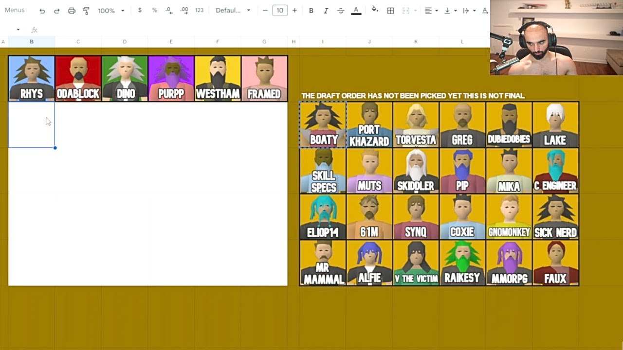 Way Too Early Deadman All-Stars 3 Mock Draft (ft. B0aty, Rhys, Dino, Sick Nerd, and more)