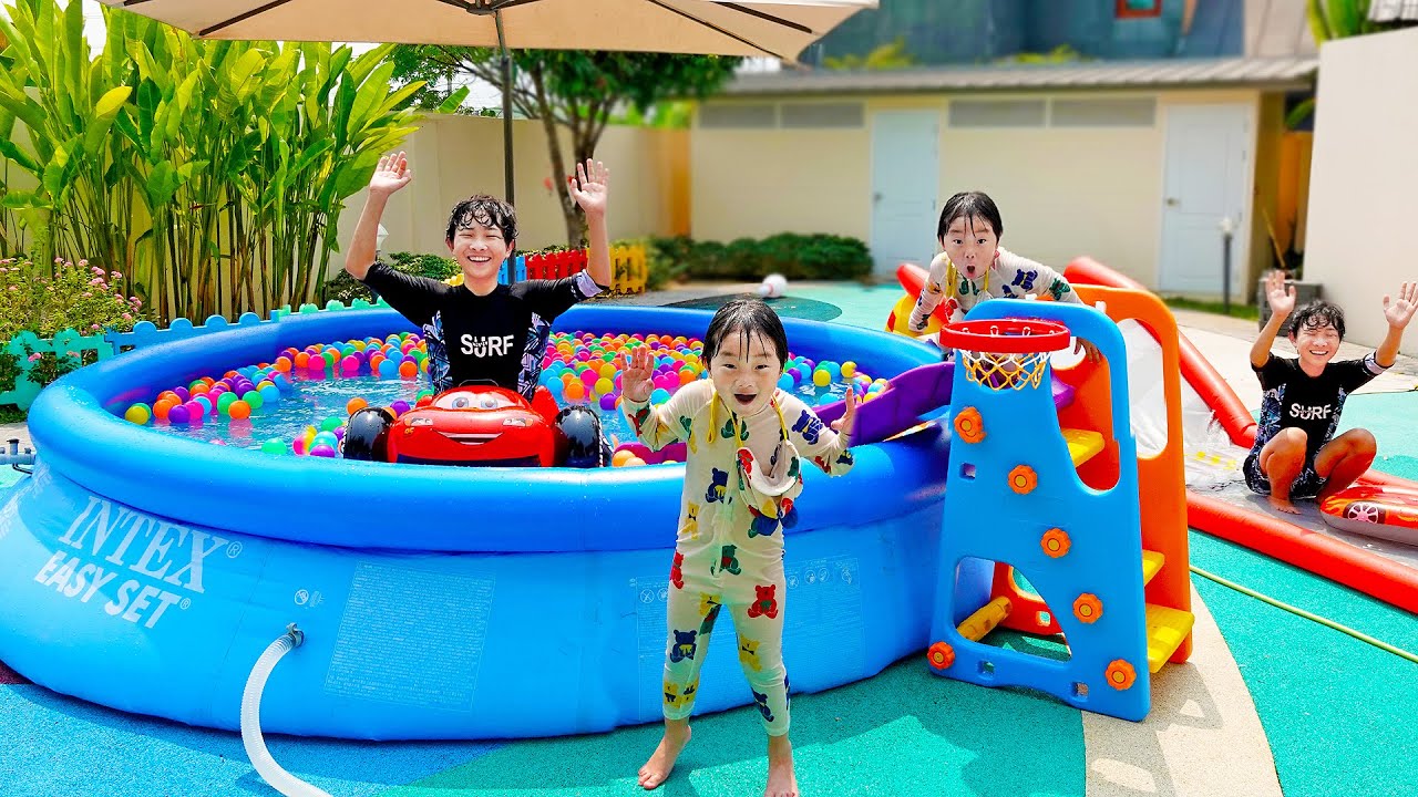водные игры для детей бассейн игровая площадка Swimming Pool Playground for Kids