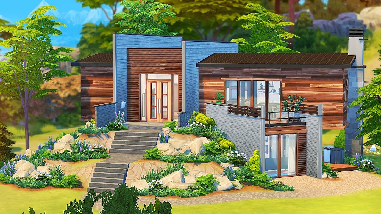 HILLSLOPE FAMILY HOME 🌲 | The Sims 4 Speed Build