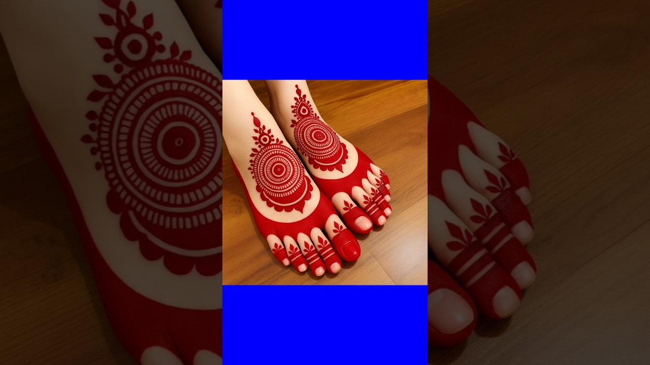 beautiful feet Alta designs 🤩 alta design #rang #alta #rakshabandhanspecial #rakshabandhanlook