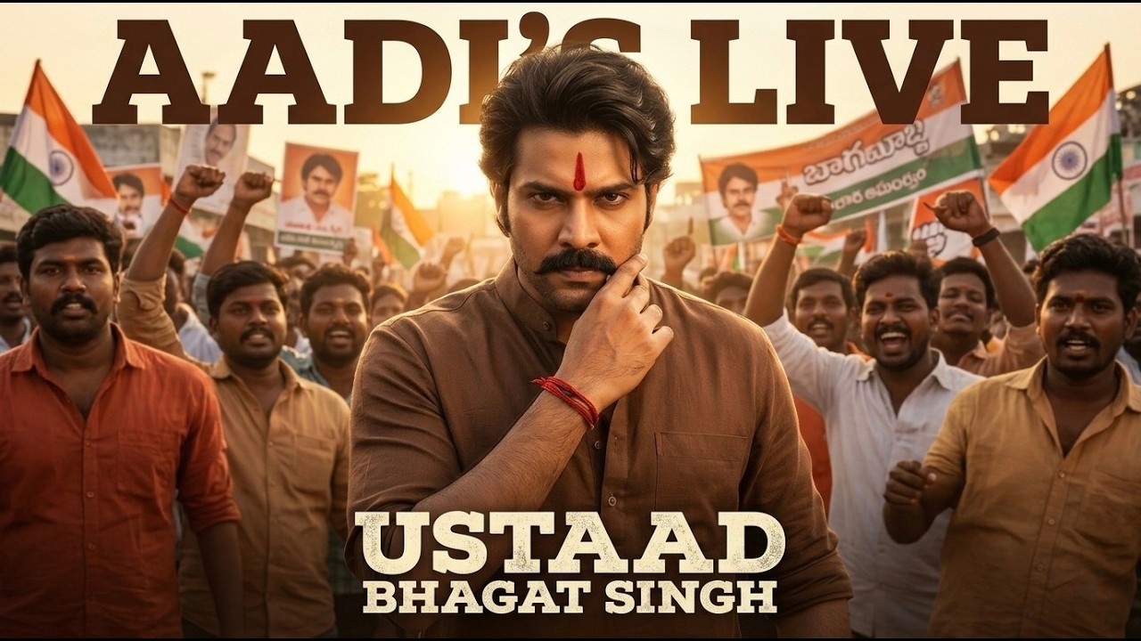 BGMI LIVE 🔴 |USTAAD BHAGAT SINGH trailer chusara? | Telugu Live | Aadi’s Live #telugu