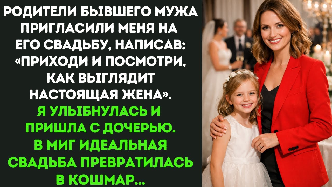 Родители бывшего мужа пригласили меня на его свадьбу, написав: «Приходи и посмотри, как выглядит...