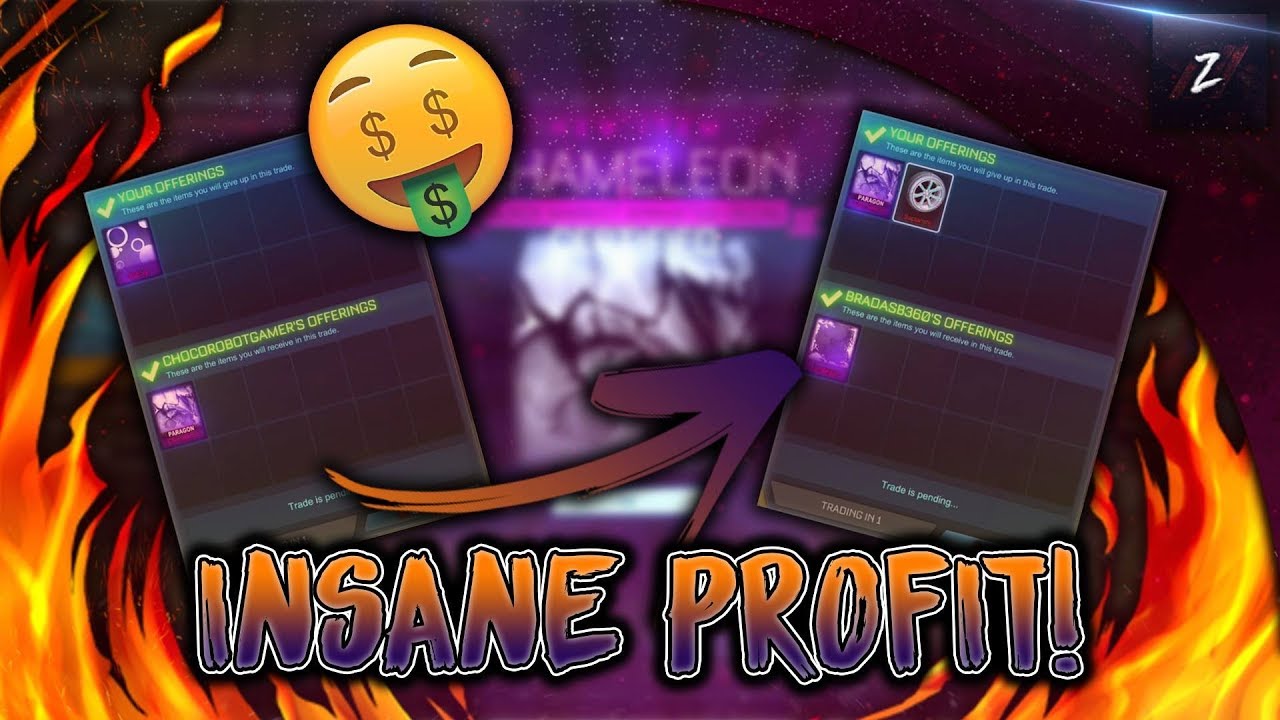 BUYING AND SELLING CHAMELEON MYSTERY DECAL FOR INSANE PROFIT! *OMG!* (ROCKET LEAGUE BEST TRADES)